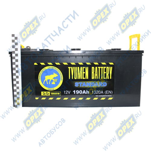 6СТ-190-ПП болт Аккумулятор (АКБ) прямая полярность 190 а/ч под болт; 518х228х238 1320А под болт Tyumen Battery2